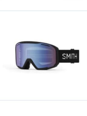 Smith Adult Blazer Goggles Blue Sensor Mirror Lens Ski Snowboard NWT Black